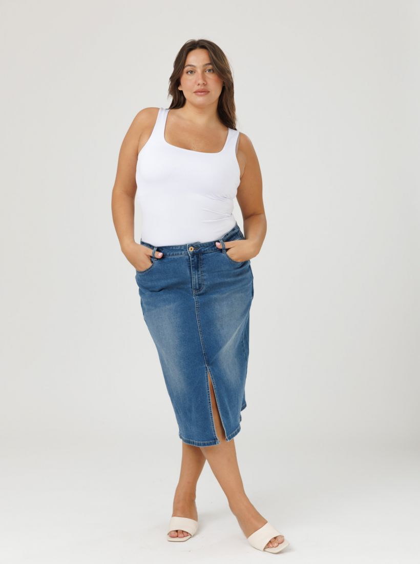 JUMP & ONOT,279.9000,חצאית ג’ינס שליץ קדמי,in-stock