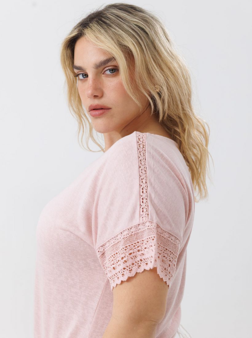 JUMP & ONOT,179.9000,חולצה שרוול תחרה,in-stock