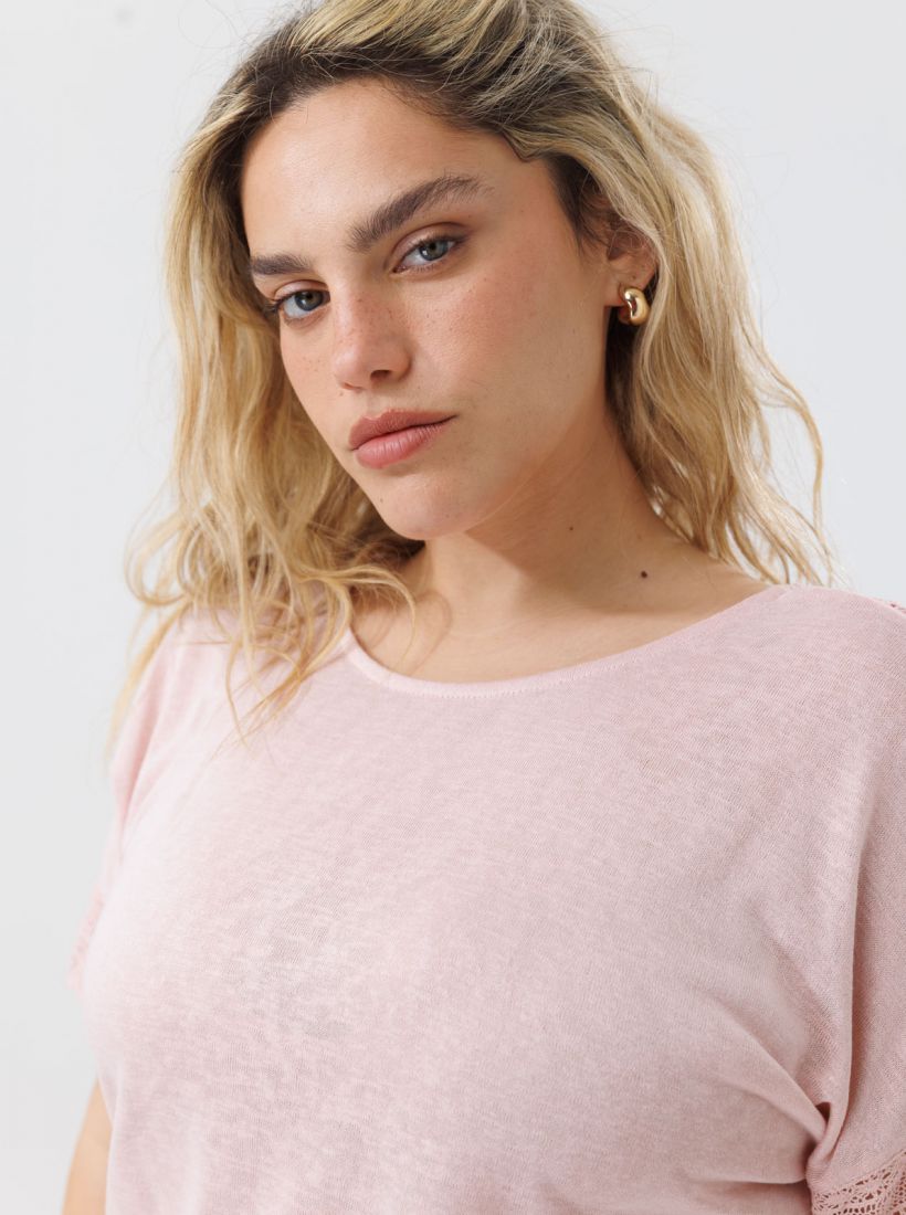 JUMP & ONOT,179.9000,חולצה שרוול תחרה,in-stock