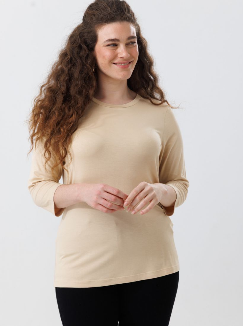 JUMP & ONOT,139.0000,חולצה ניקי שרוול 3/4 פרומ,in-stock