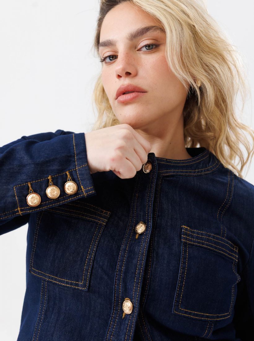 JUMP & ONOT,379.9000,זקט גינס כפתורי זהב,in-stock