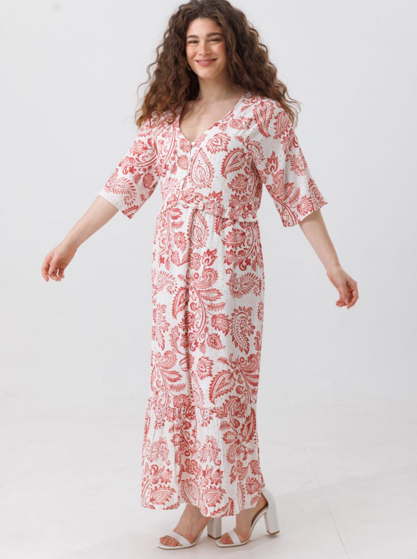 JUMP & ONOT,279.9000,שמלה רקמת שיפלי מקסי,in-stock