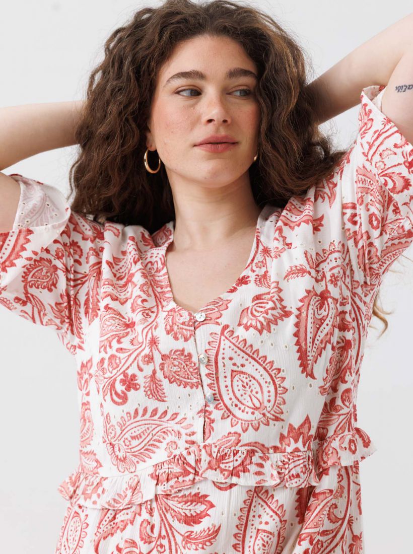 JUMP & ONOT,279.9000,שמלה רקמת שיפלי מקסי,in-stock