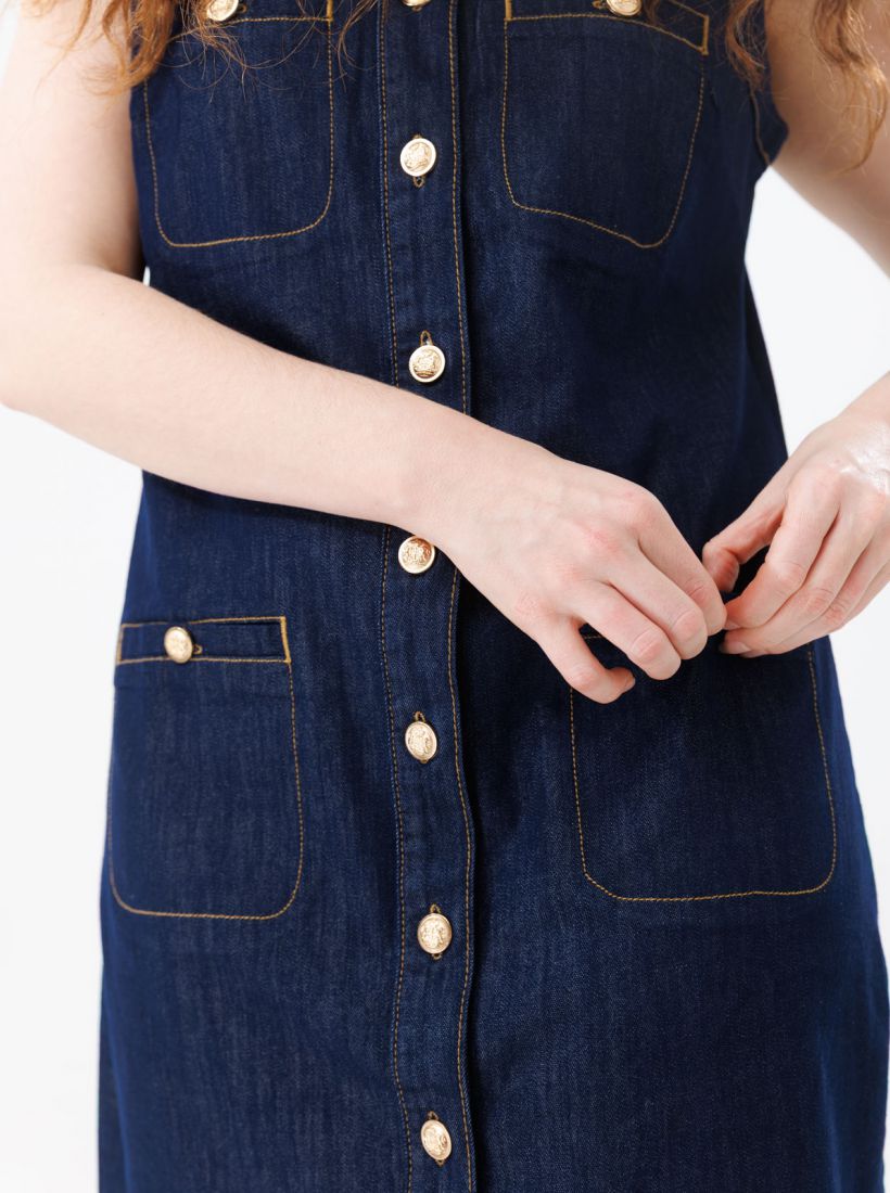 JUMP & ONOT,349.9000,שמלה גינס כפתורי זהב,in-stock