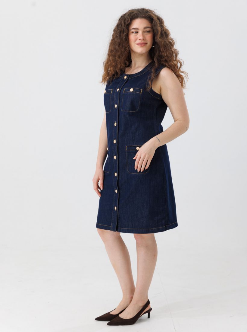 JUMP & ONOT,349.9000,שמלה גינס כפתורי זהב,in-stock