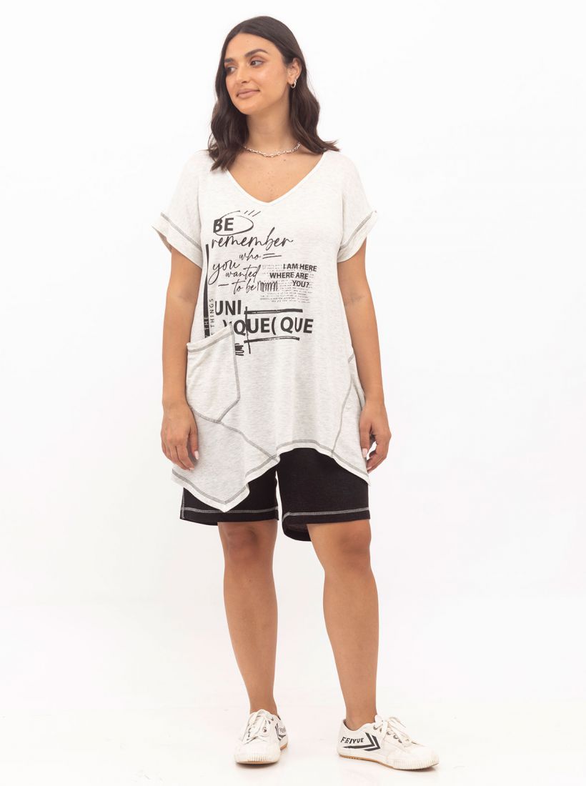 JUMP & ONOT,59.9000,טוניקה מחשוף V עם דפוס,in-stock