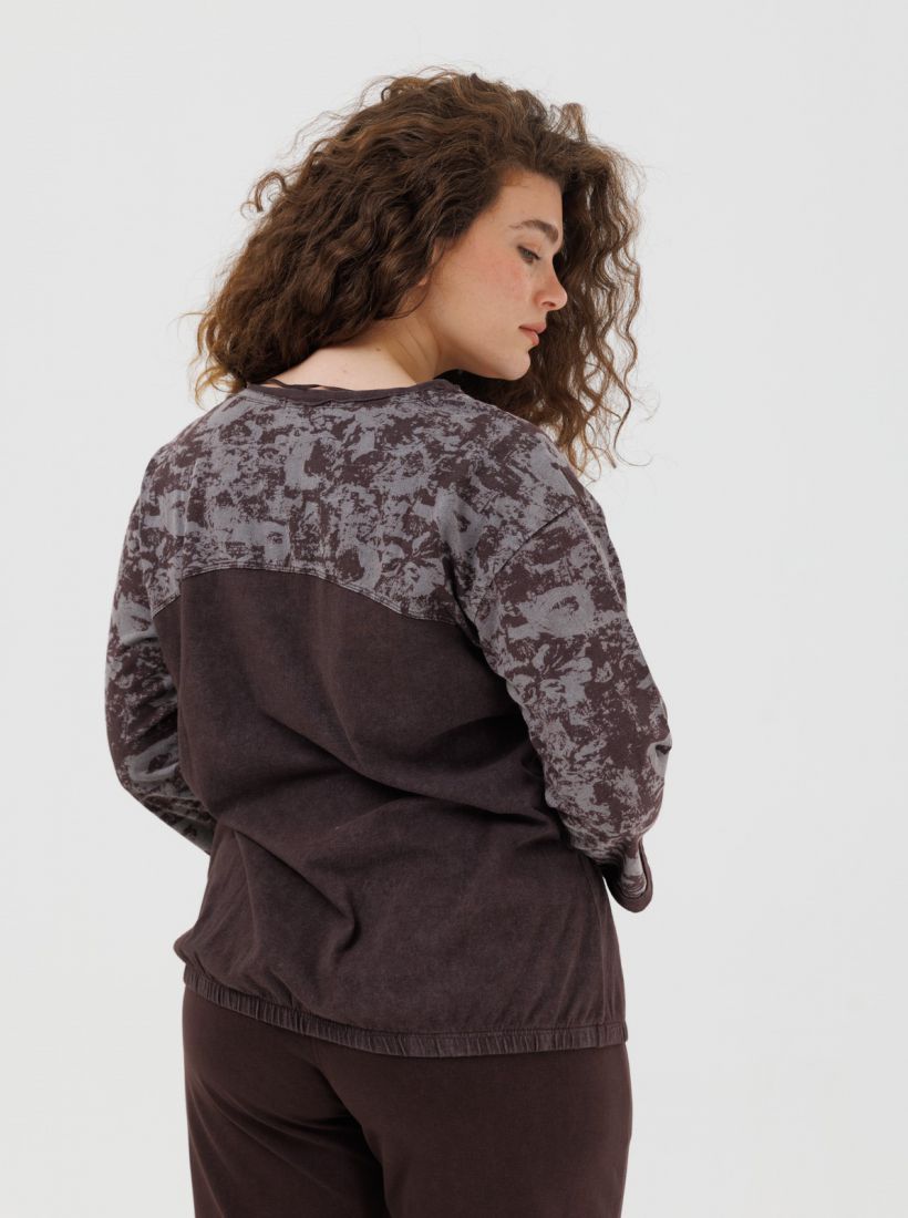 JUMP & ONOT,199.9000,חולצה שילוב דפוס מכפלת גומי סט,in-stock