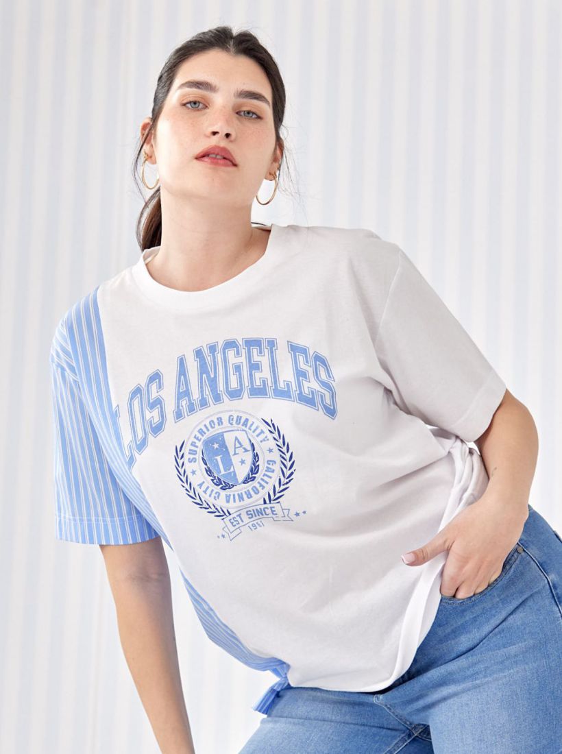 JUMP & ONOT,159.9000,טוניקה שילוב פסים,in-stock