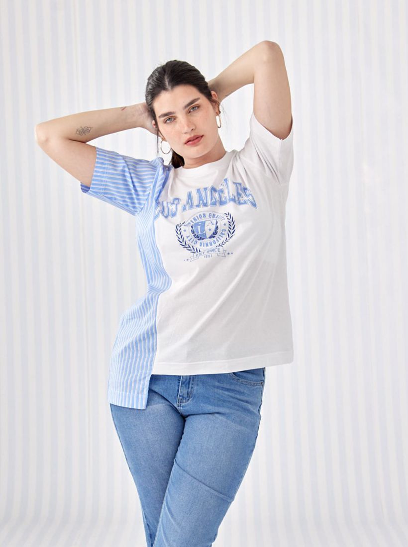 JUMP & ONOT,159.9000,טוניקה שילוב פסים,in-stock