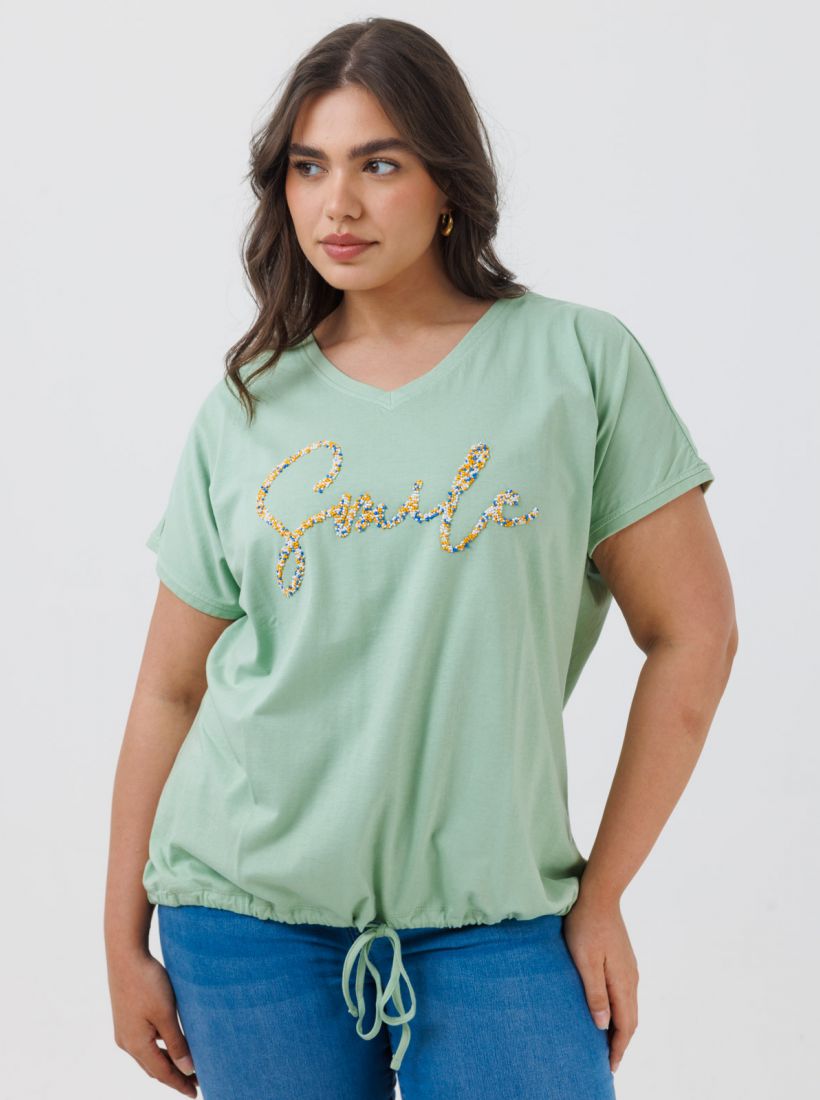 JUMP & ONOT,179.9000,חולצה עיטור חרוזים,in-stock