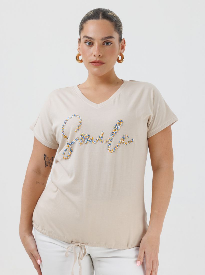 JUMP & ONOT,179.9000,חולצה עיטור חרוזים,in-stock