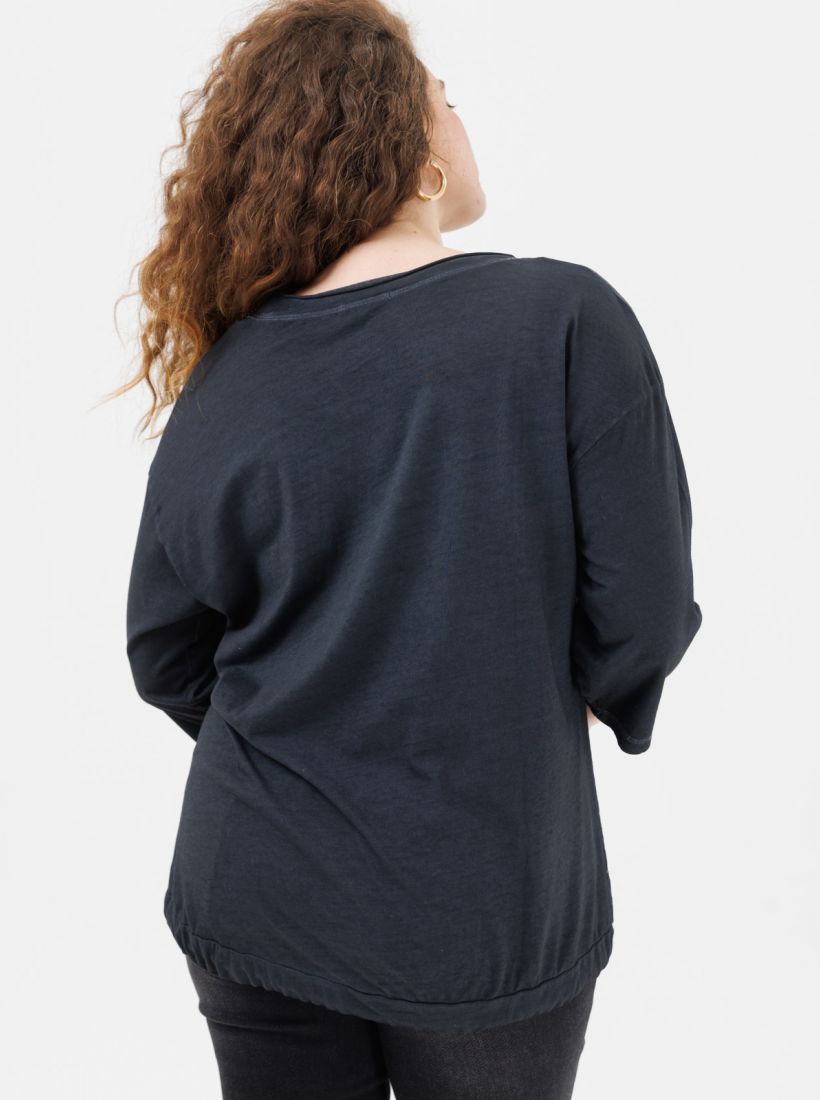 JUMP & ONOT,199.9000,חולצה שילוב בדים שטופה דפוס,in-stock