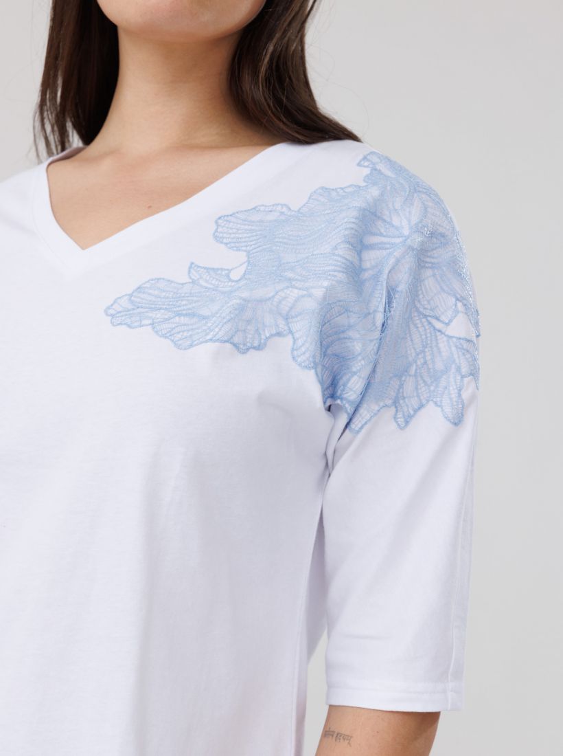 JUMP & ONOT,179.9000,חולצה שרוול קימונו פרח אריג,in-stock