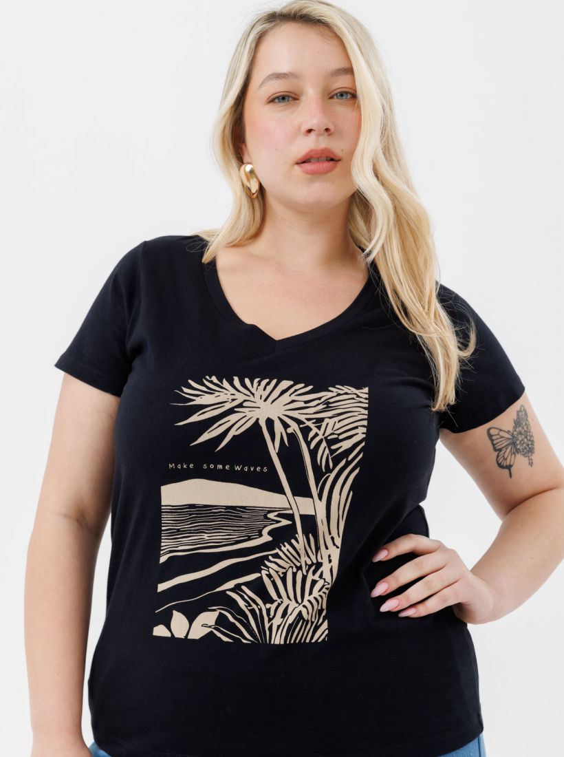 JUMP & ONOT,129.9000,חולצה דפוס שילוב רקמה פרומו,in-stock