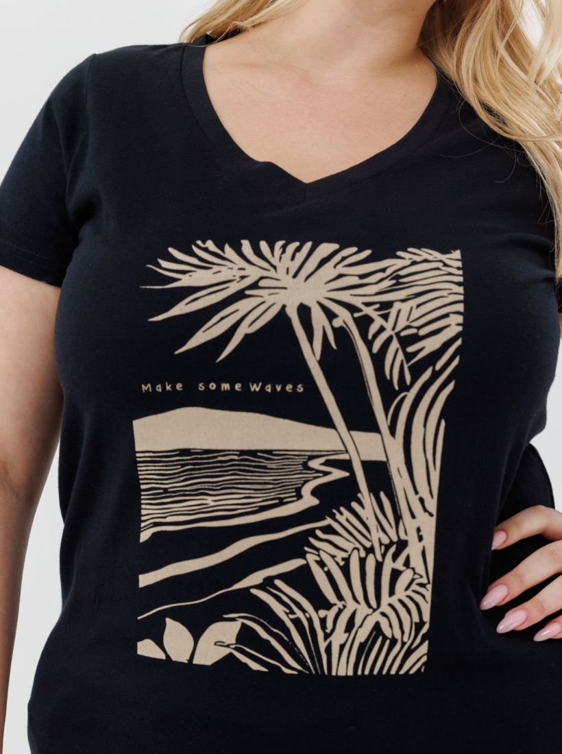 JUMP & ONOT,129.9000,חולצה דפוס שילוב רקמה פרומו,in-stock