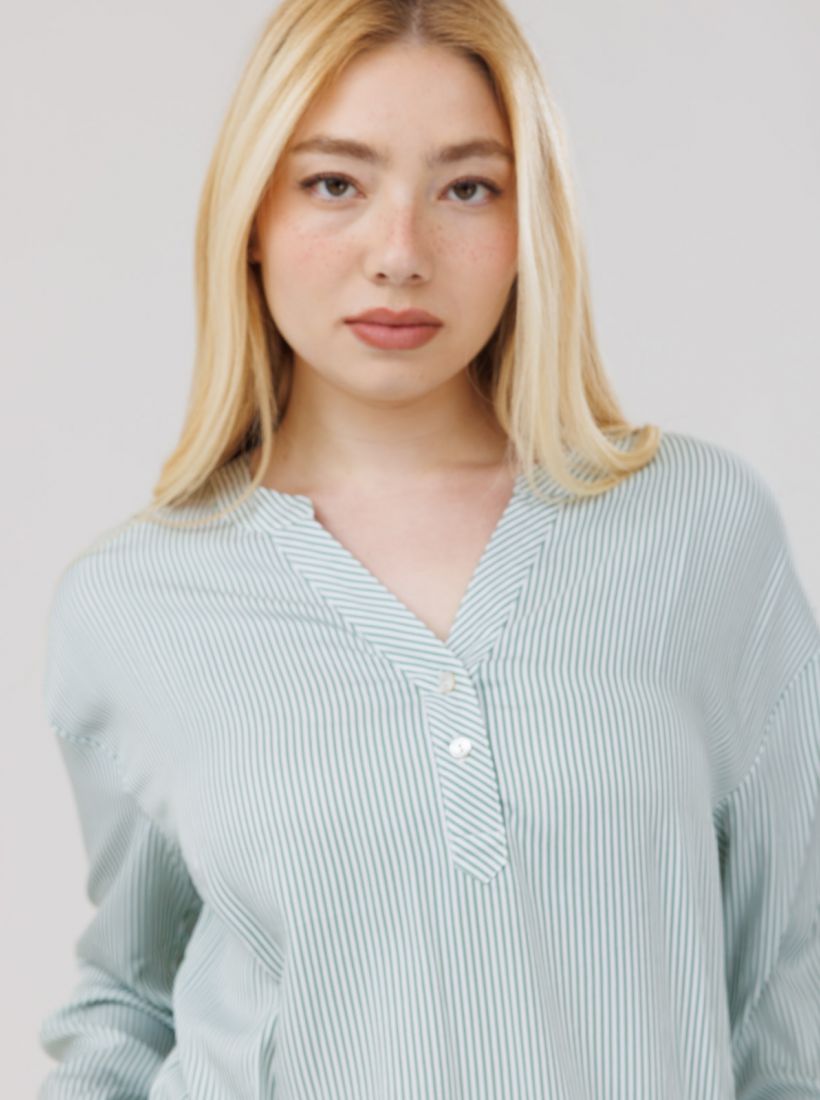 JUMP & ONOT,179.9000,חולצה פסים שינה כפתורים פרומו,in-stock