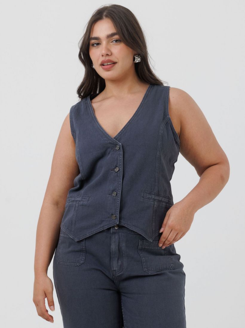 JUMP & ONOT,299.9000,וסט גינס מחוייט סט,in-stock