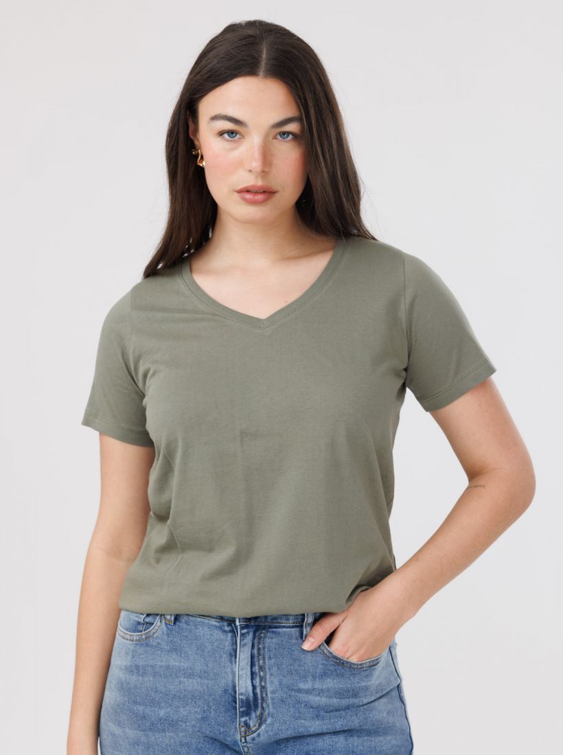 JUMP & ONOT,59.0000,חולצת בייסיק צווארון וי קצר,in-stock