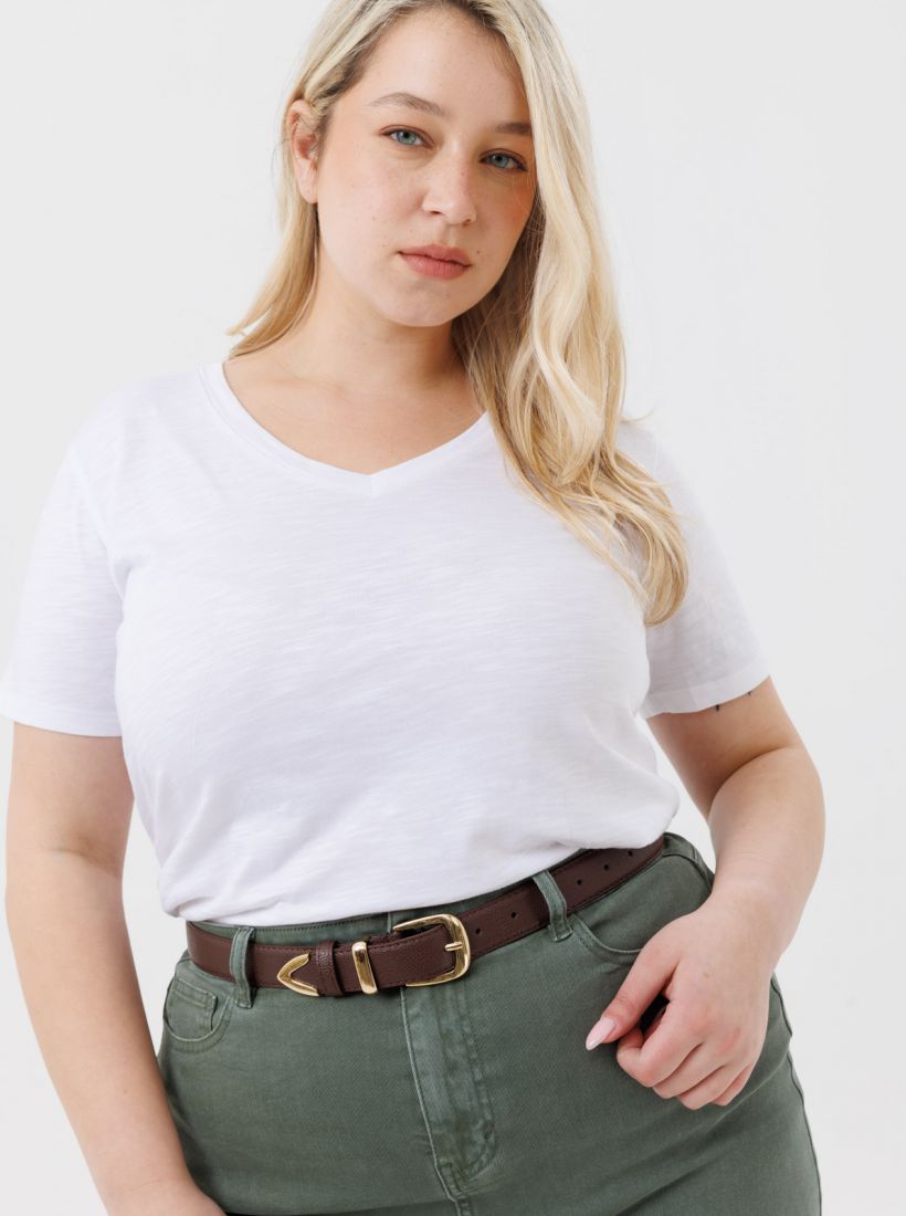 JUMP & ONOT,99.9000,חולצת בייסיק צווארון וי קצר,in-stock