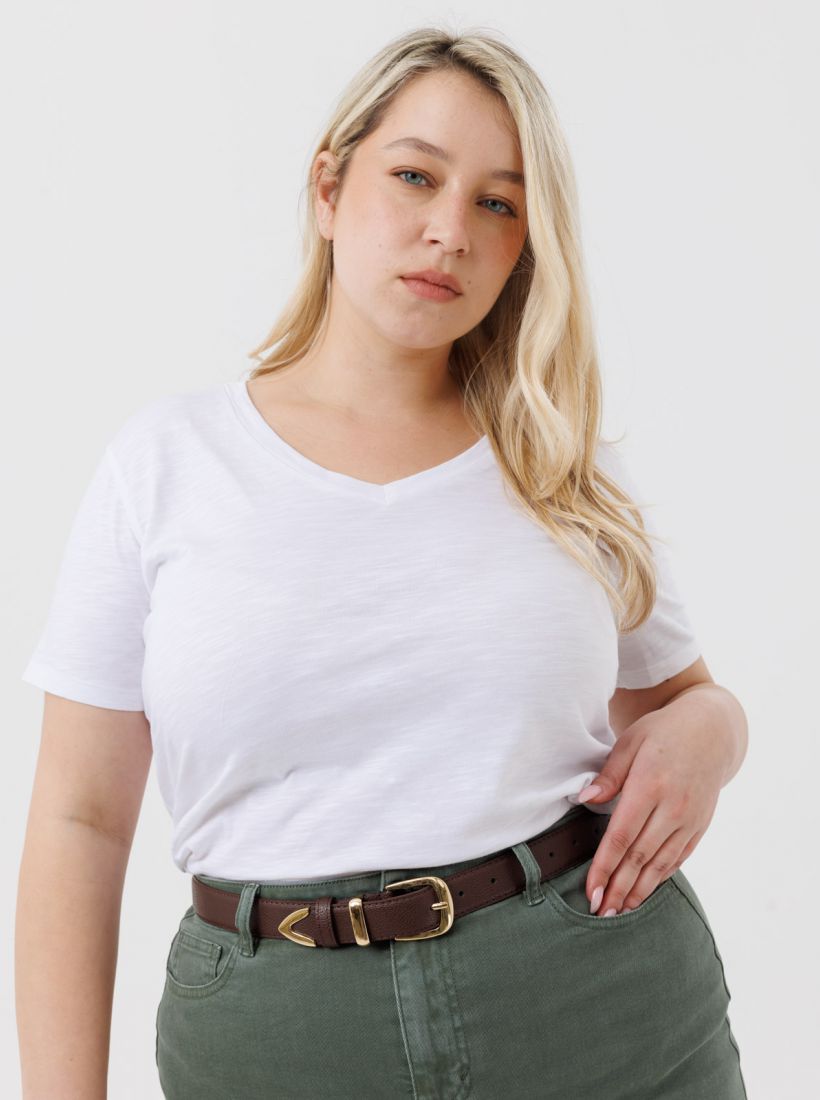 JUMP & ONOT,99.9000,חולצת בייסיק צווארון וי קצר,in-stock