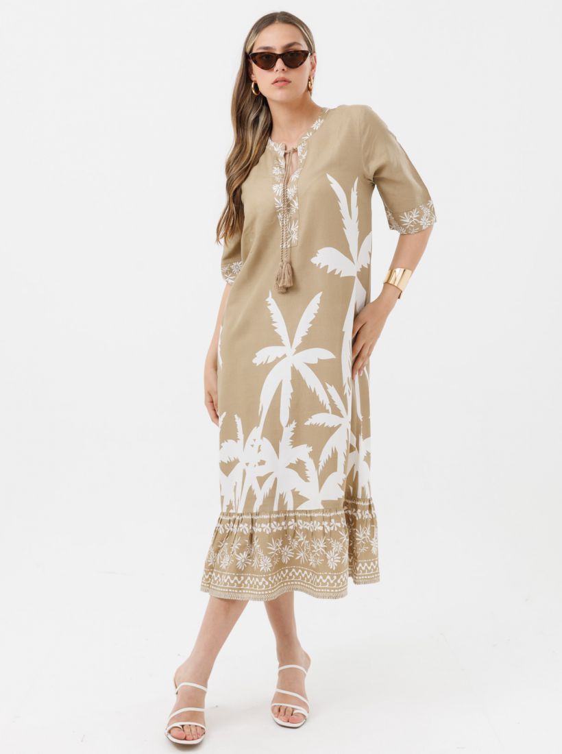 JUMP & ONOT,279.9000,שמלה מקסי קומות מודפסת,in-stock