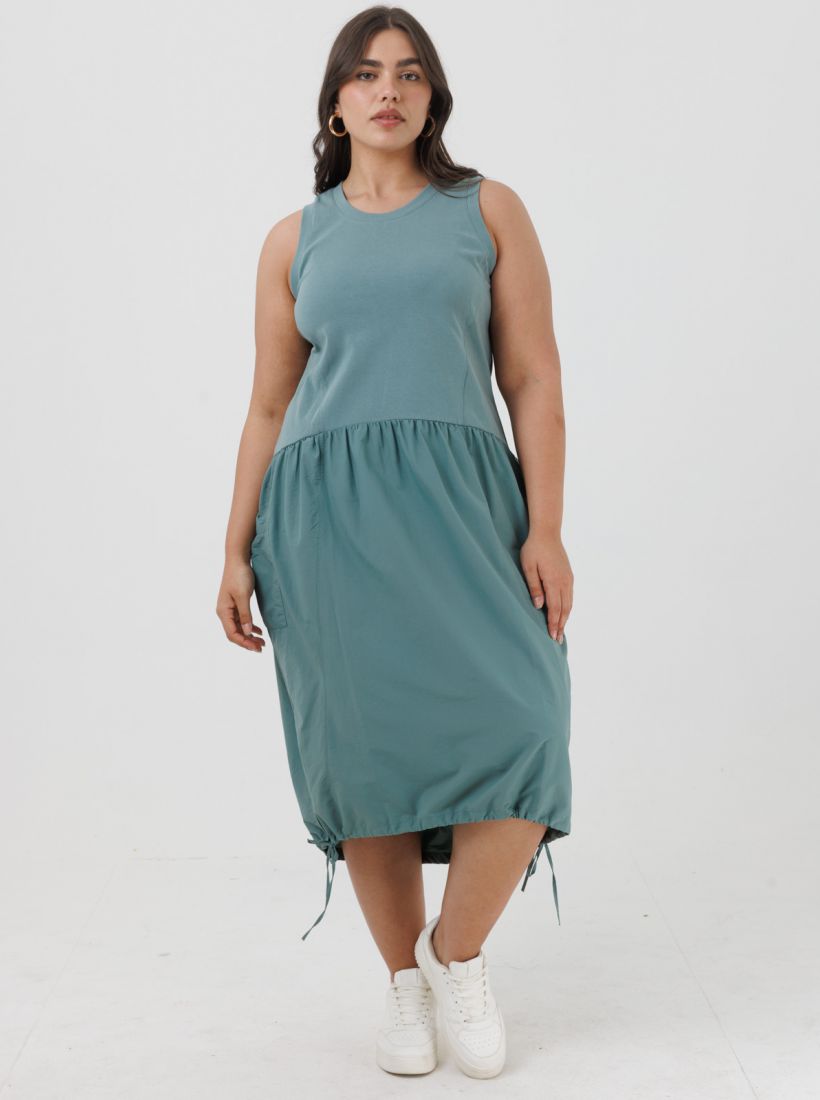 JUMP & ONOT,299.9000,שמלה שילוב בדים כיסים,in-stock