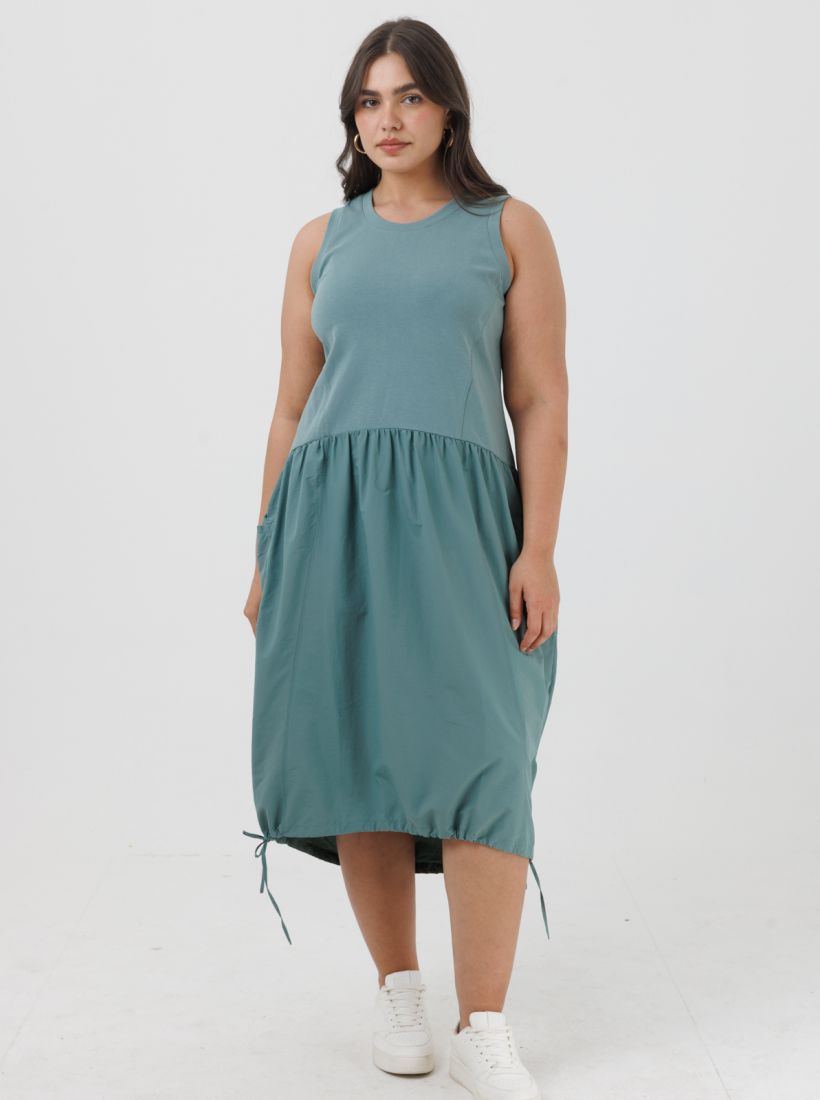 JUMP & ONOT,299.9000,שמלה שילוב בדים כיסים,in-stock