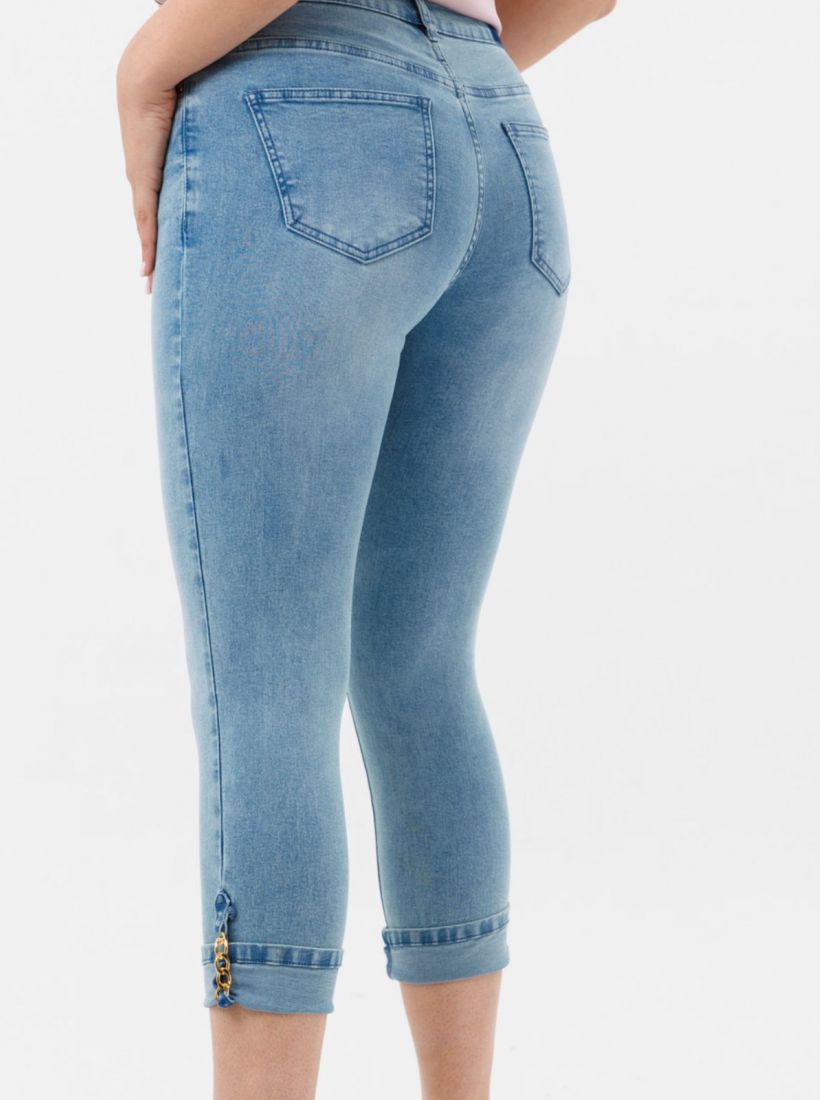 JUMP & ONOT,299.9000,ג’ינס SKINNY 7/8 אבזם שרשרת,in-stock