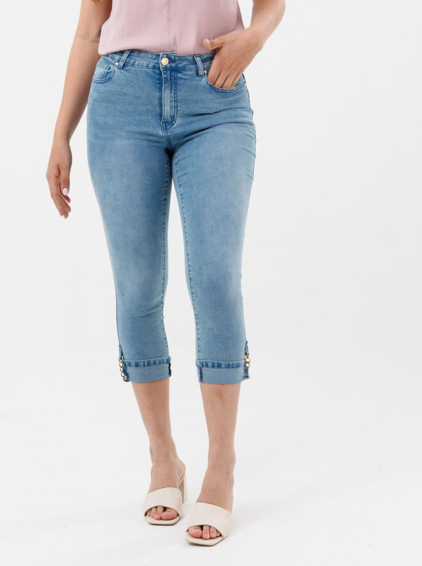 JUMP & ONOT,299.9000,ג’ינס SKINNY 7/8 אבזם שרשרת,in-stock