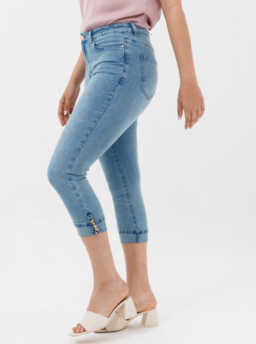 JUMP & ONOT,299.9000,ג’ינס SKINNY 7/8 אבזם שרשרת,in-stock