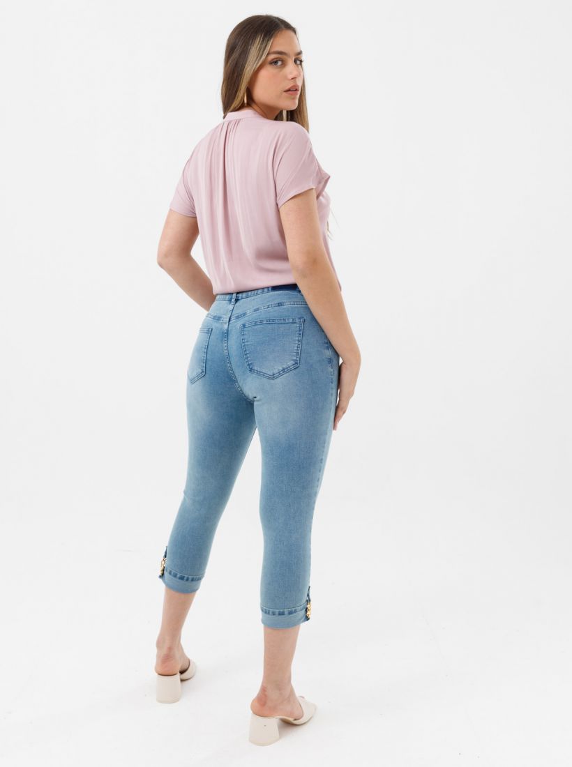 JUMP & ONOT,299.9000,ג’ינס SKINNY 7/8 אבזם שרשרת,in-stock