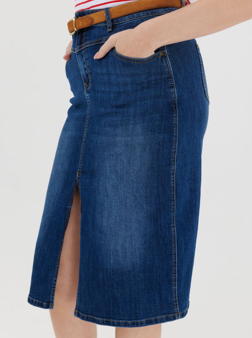 JUMP & ONOT,199.9000,חצאית ג’ינס מידי פרומו,in-stock