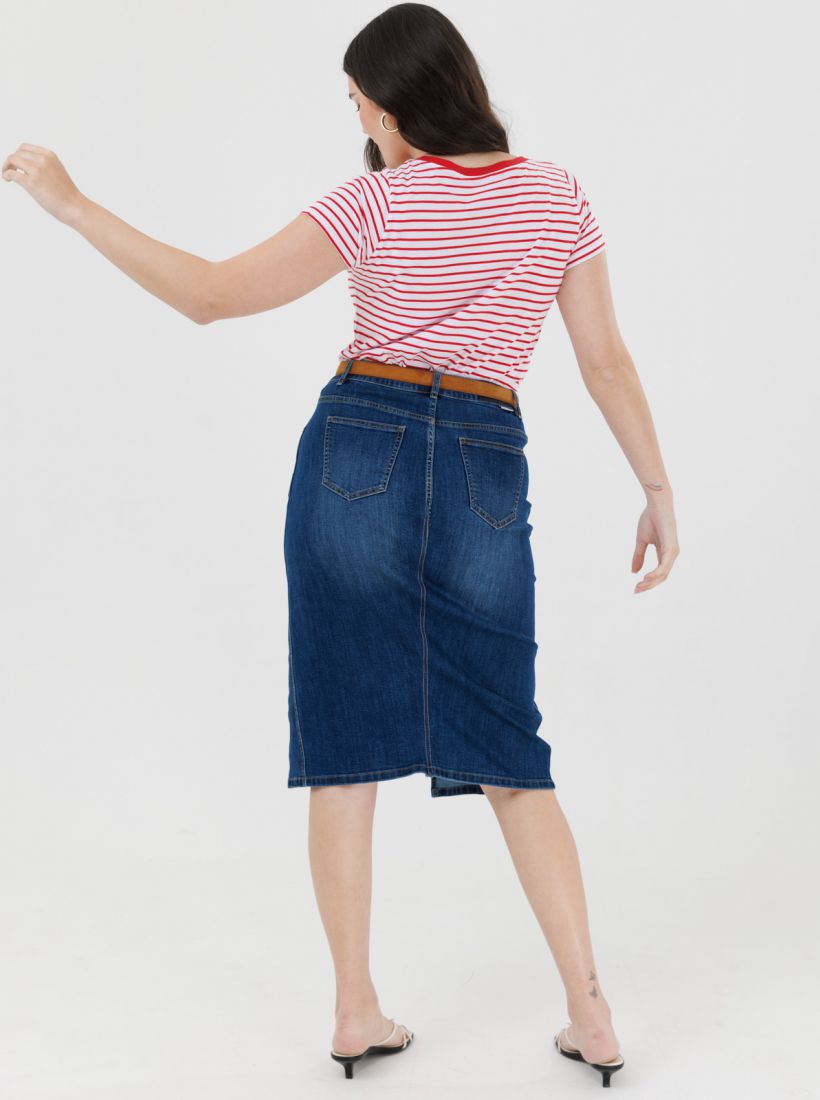 JUMP & ONOT,199.9000,חצאית ג’ינס מידי פרומו,in-stock