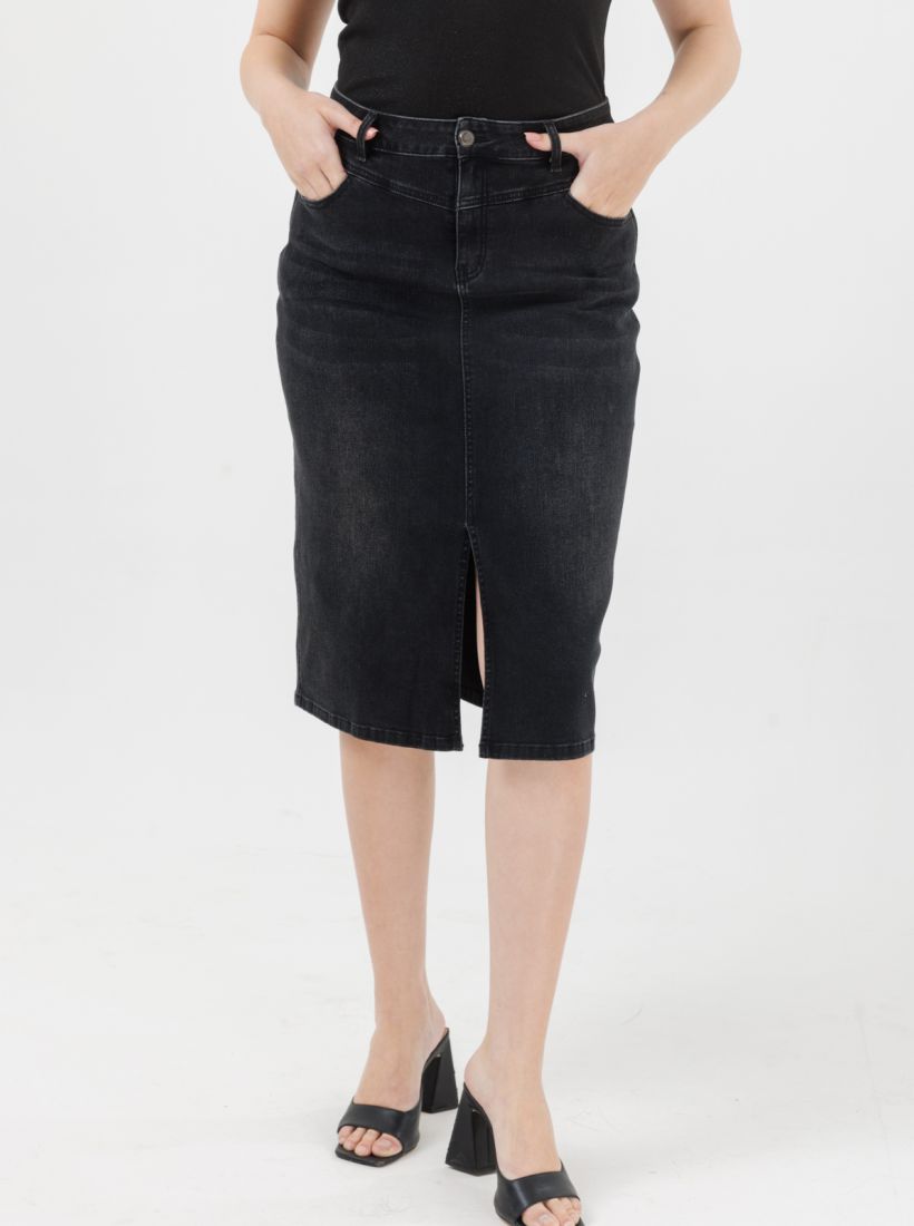 JUMP & ONOT,199.9000,חצאית ג’ינס מידי פרומו,in-stock