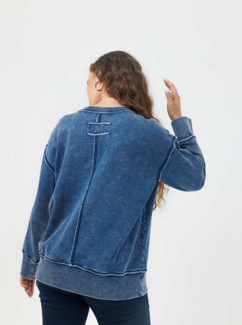 JUMP & ONOT,279.9000,סווטשירט אינדיגו שטוף,in-stock