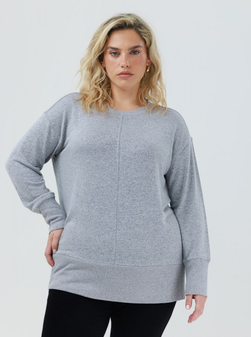 JUMP & ONOT,199.9000,סריג טוניקה עם ריב פרומו,in-stock