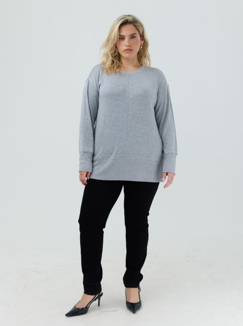 JUMP & ONOT,199.9000,סריג טוניקה עם ריב פרומו,in-stock