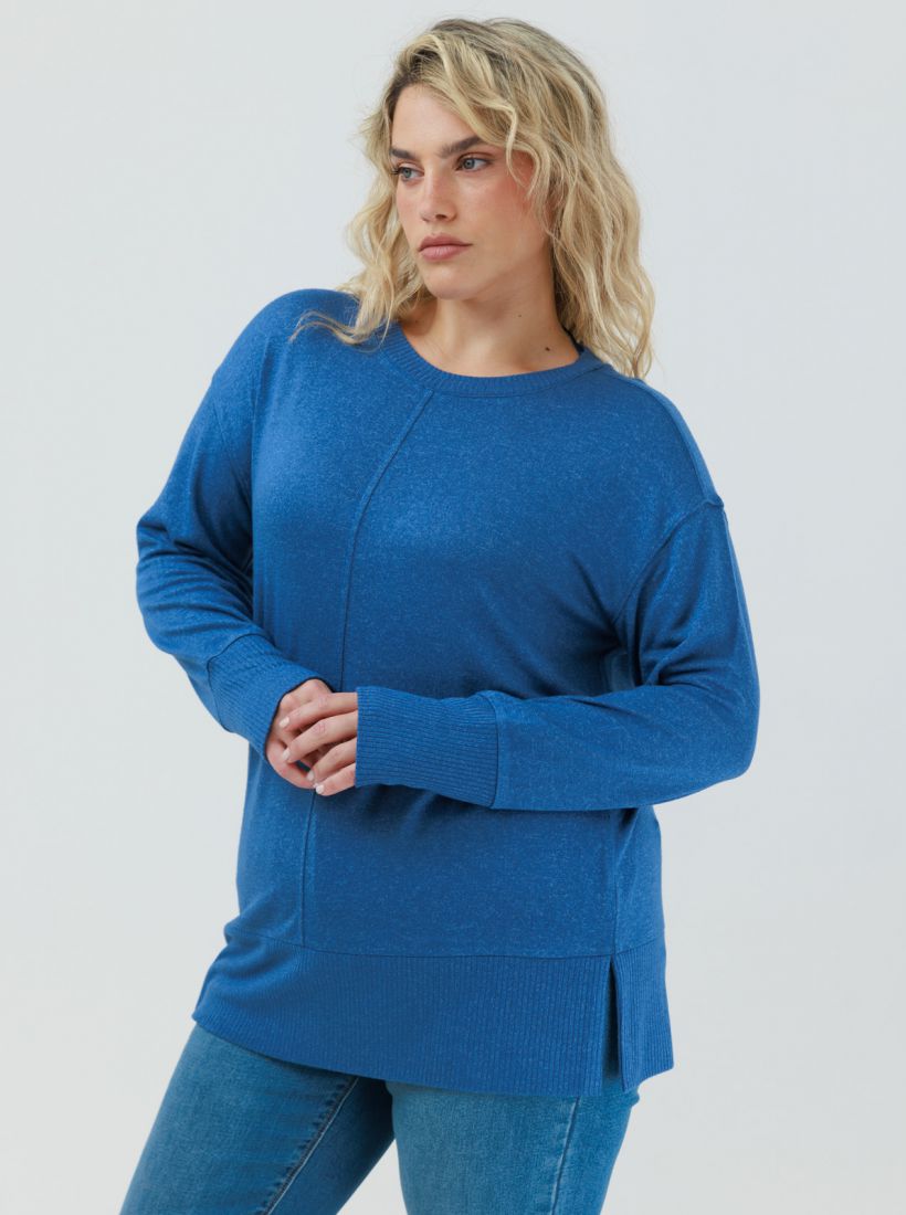 JUMP & ONOT,199.9000,סריג טוניקה עם ריב פרומו,in-stock