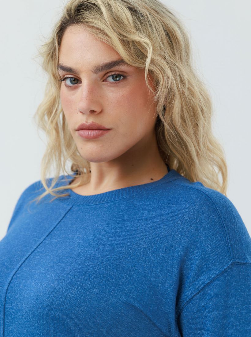 JUMP & ONOT,199.9000,סריג טוניקה עם ריב פרומו,in-stock