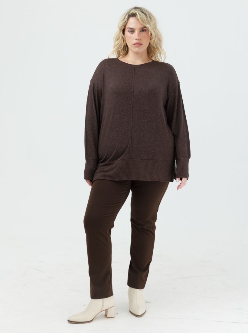 JUMP & ONOT,199.9000,סריג טוניקה עם ריב פרומו,in-stock