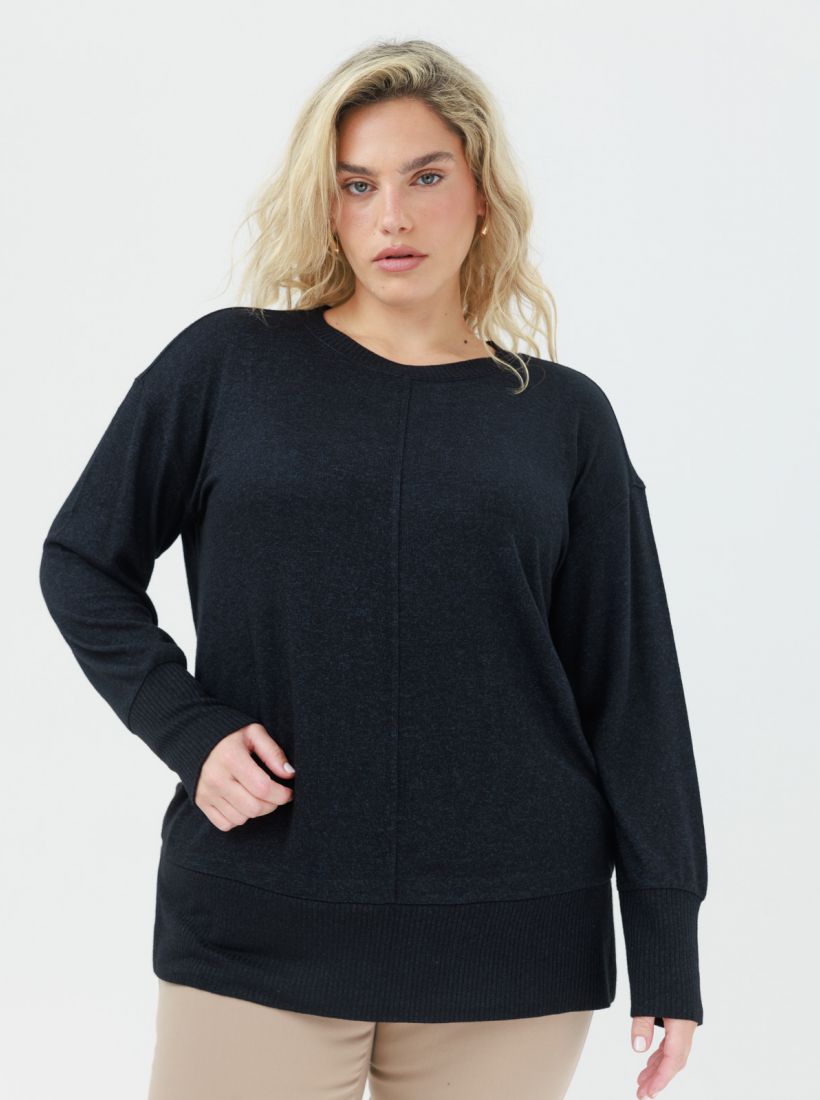 JUMP & ONOT,199.9000,סריג טוניקה עם ריב פרומו,in-stock