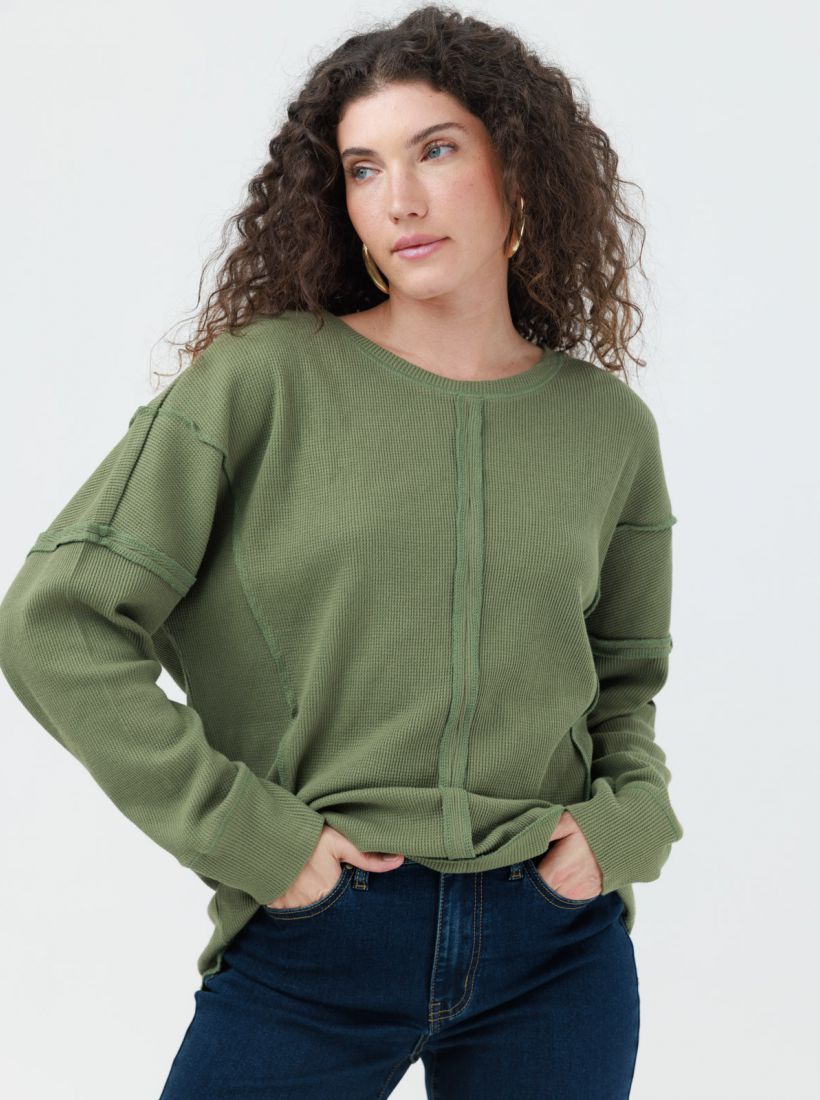 JUMP & ONOT,179.9000,טוניקה וופל ארוכה,in-stock