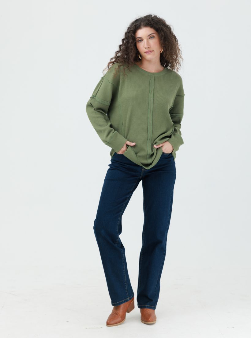 JUMP & ONOT,179.9000,טוניקה וופל ארוכה,in-stock