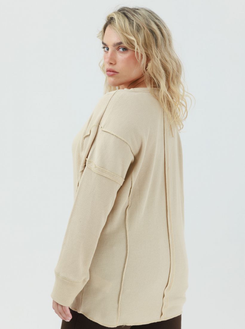 JUMP & ONOT,179.9000,טוניקה וופל ארוכה,in-stock