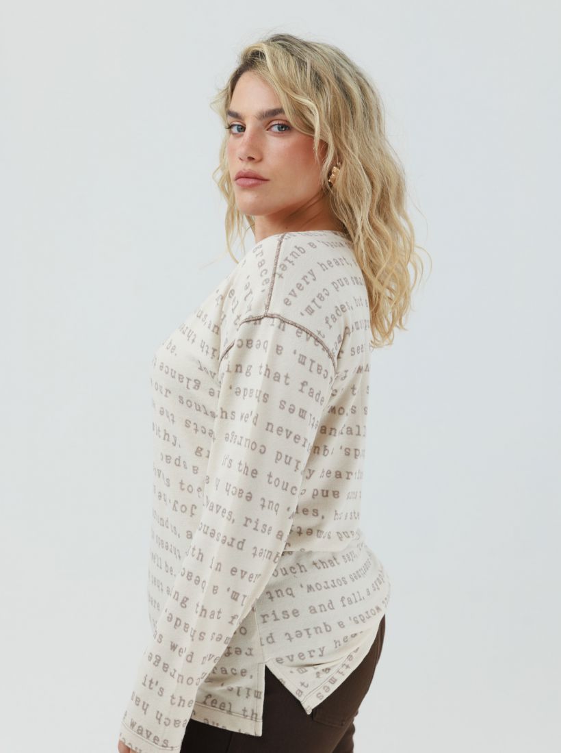 JUMP & ONOT,229.9000,סריג דפוס ALLOVER,in-stock