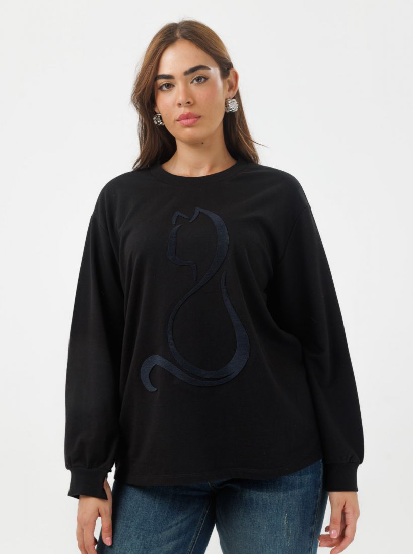 JUMP & ONOT,179.9000,חולצת סוויטשרט CAT,in-stock