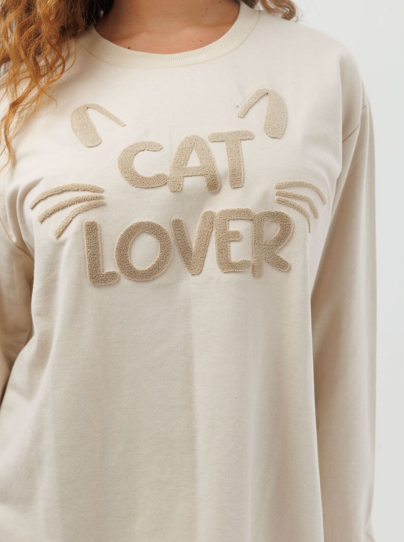 JUMP & ONOT,179.9000,חולצת סוויטשרט CAT,in-stock