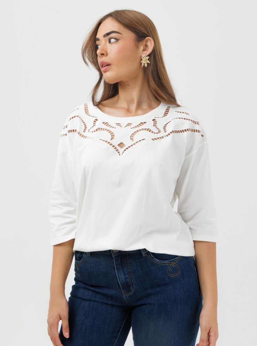 JUMP & ONOT,179.9000,חולצה רקמת לייזר,in-stock