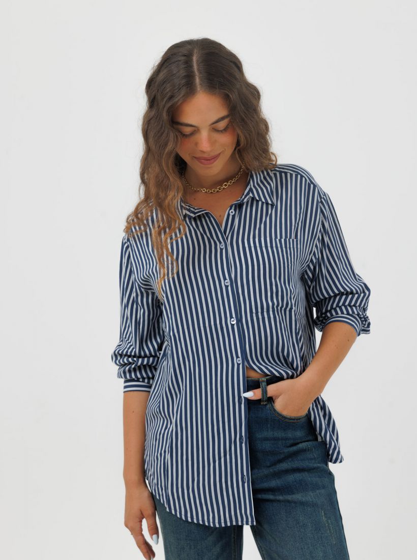 JUMP & ONOT,199.9000,חולצת דפוס פסים מכופתרת פרומו,in-stock