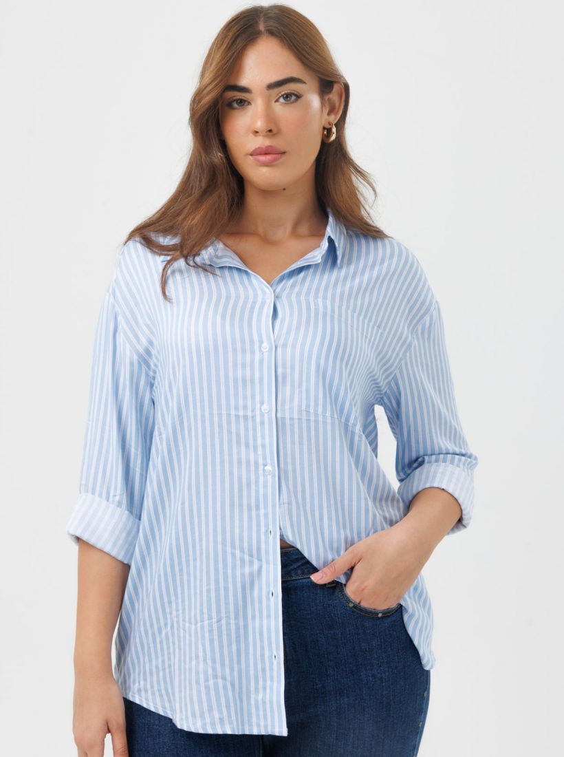 JUMP & ONOT,199.9000,חולצת דפוס פסים מכופתרת פרומו,in-stock